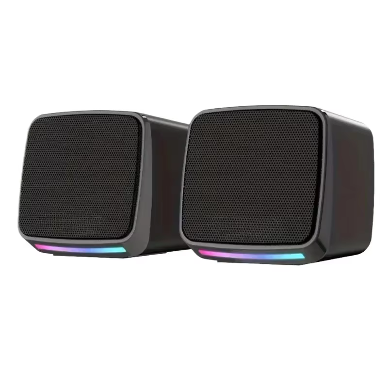 Stereo Mini USB Computer Speakers with Cool Lights