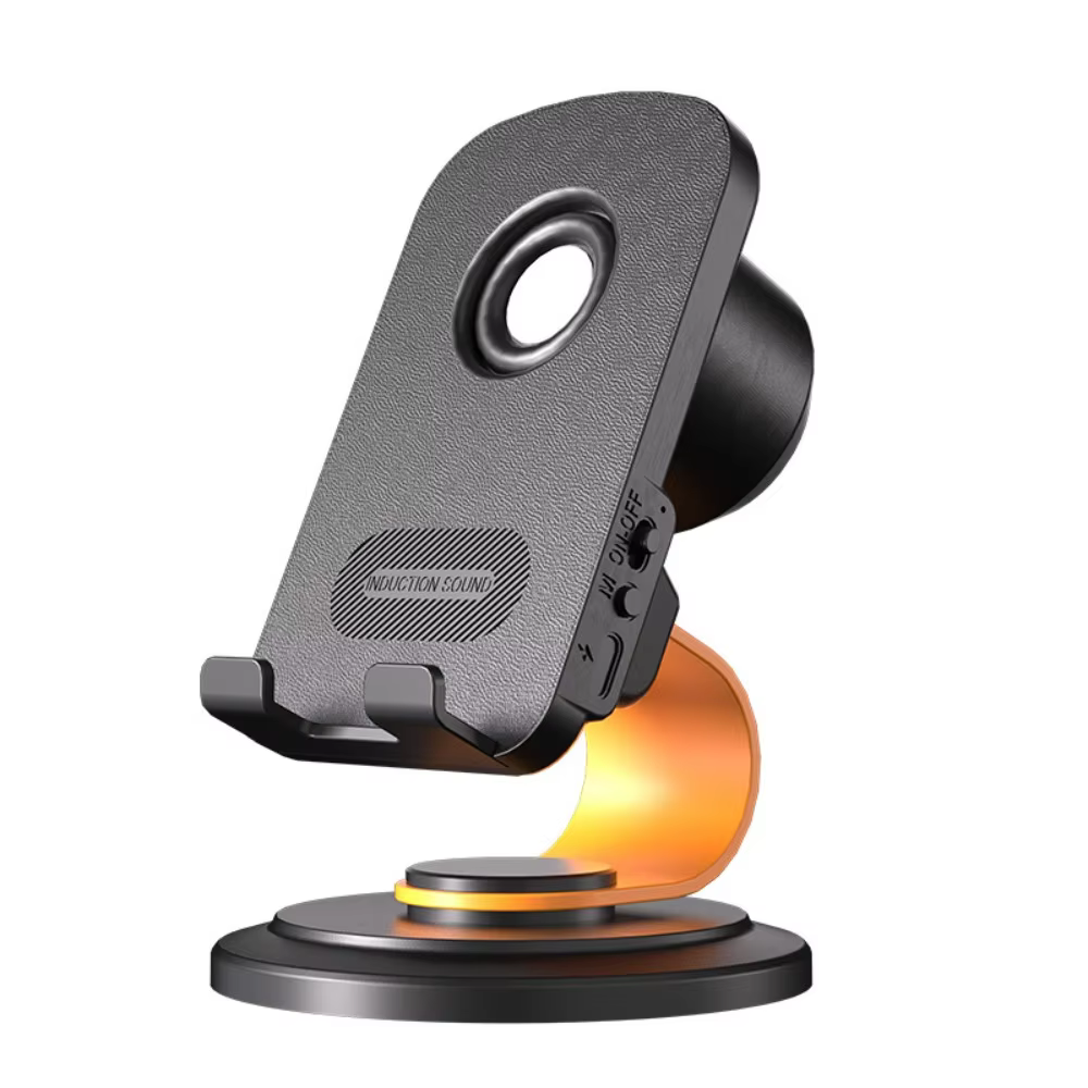 Adjustable 360° Wireless Bluetooth Phone Stand Speaker