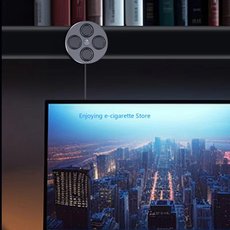 Compact USB Powered Desk Speaker with Mount in Black