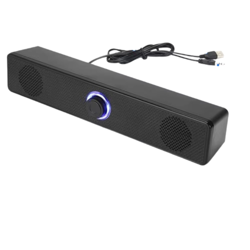 USB Powered Surround Sound PC Soundbar Speaker