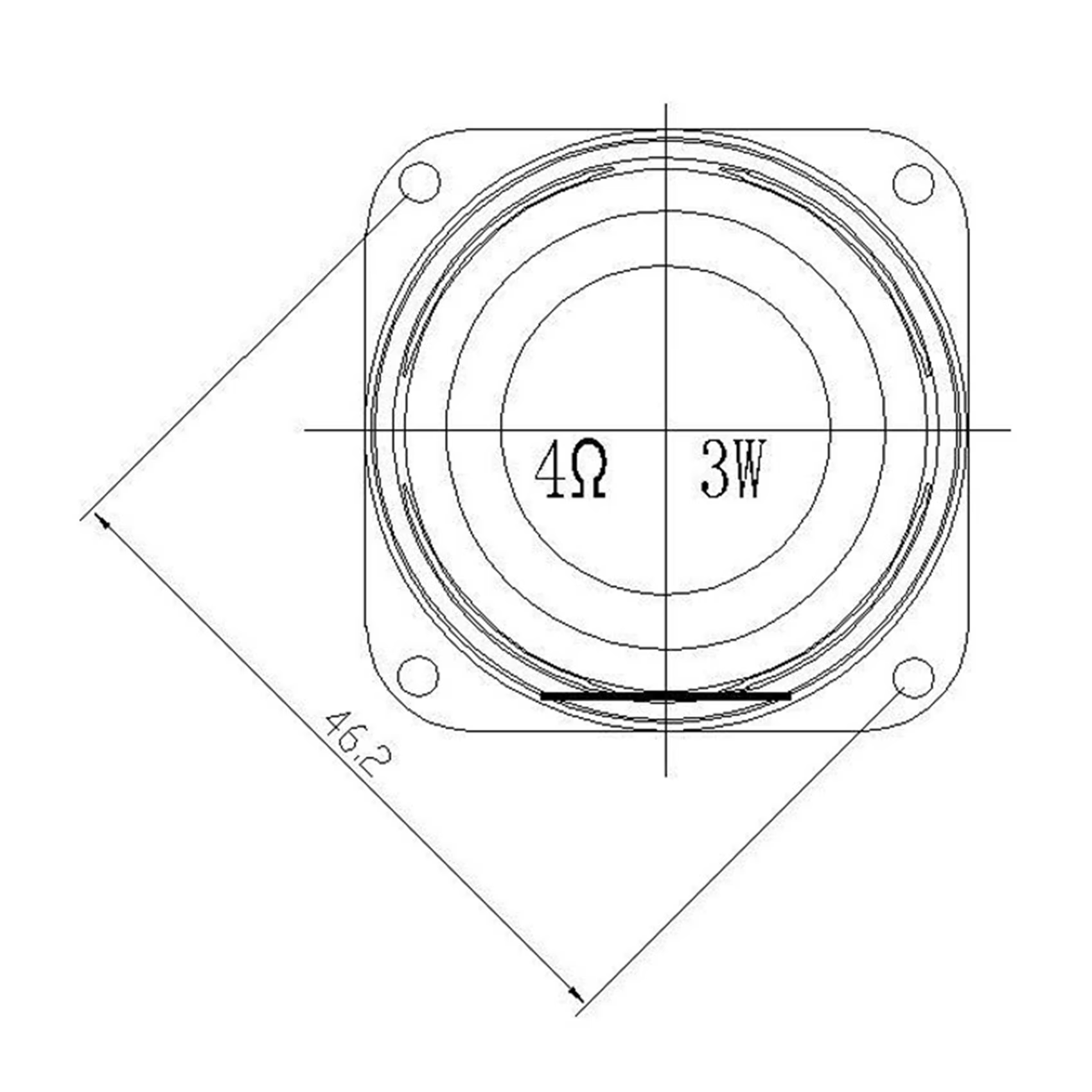 FGHGF 1.5 Inch 3W 4Ω Audio Speakers Pair for Home Use