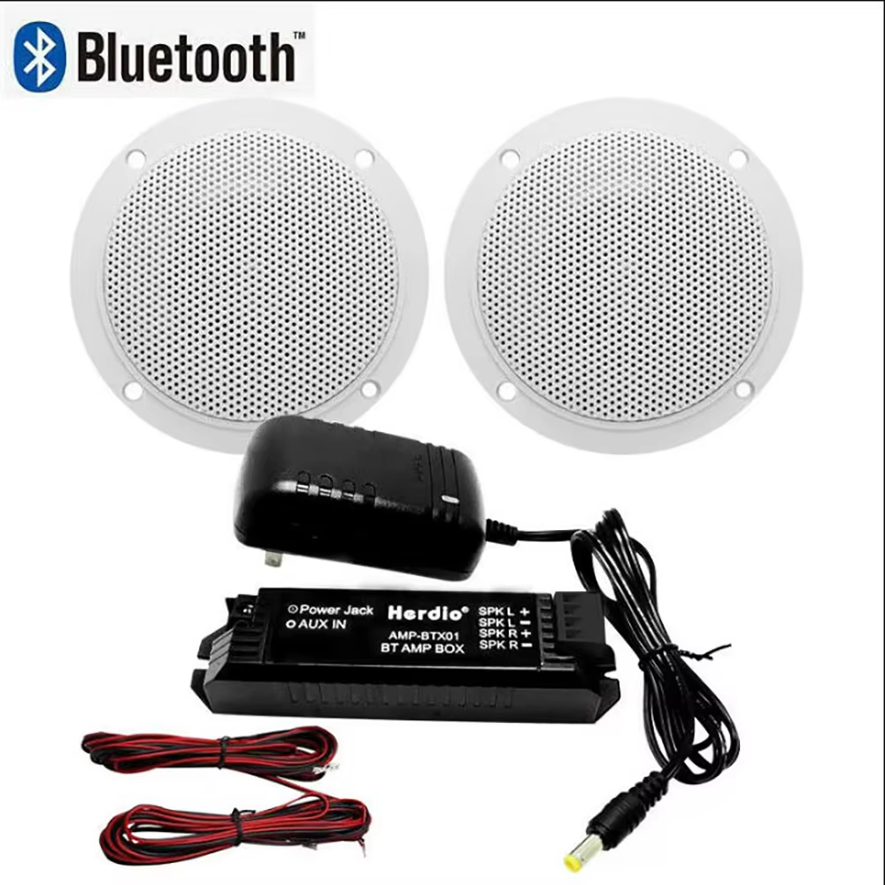 Herdio 4" Waterproof Bluetooth Ceiling Speaker 160W