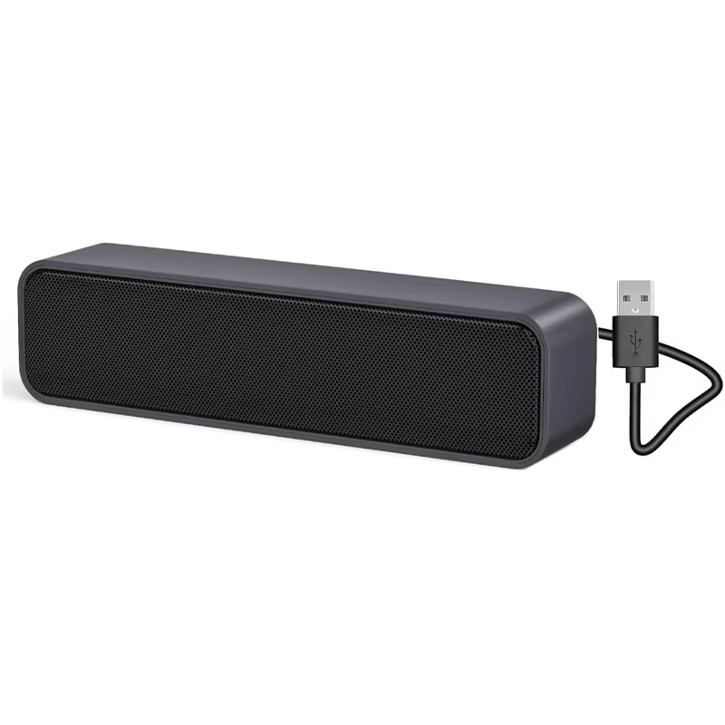 XIKCU Portable USB 3W Stereo Mini Speaker with Sound Card