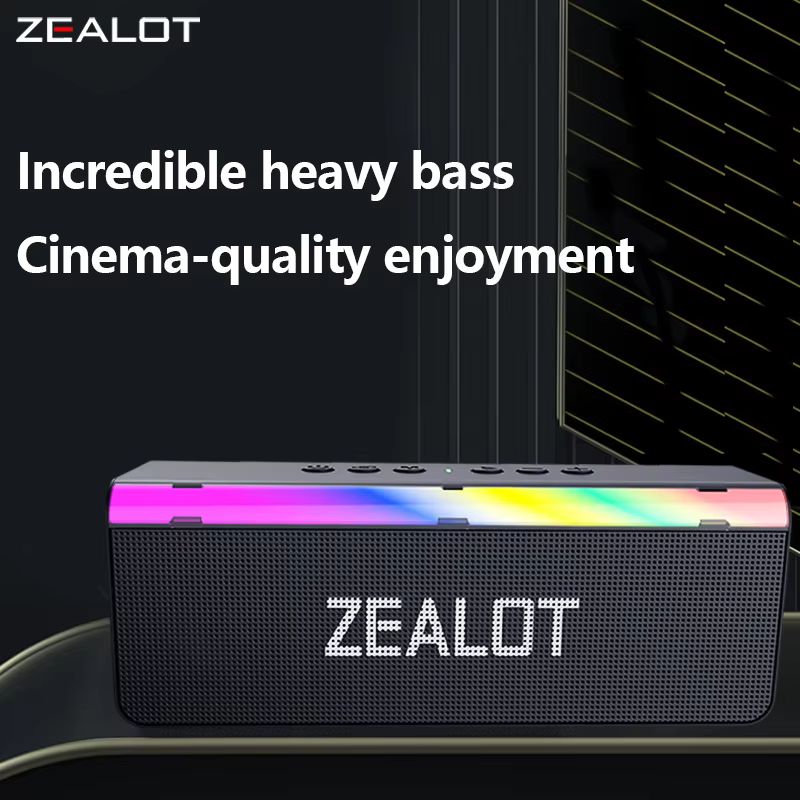ZEALOT S72 Wireless Bluetooth Speaker with RGB Lights