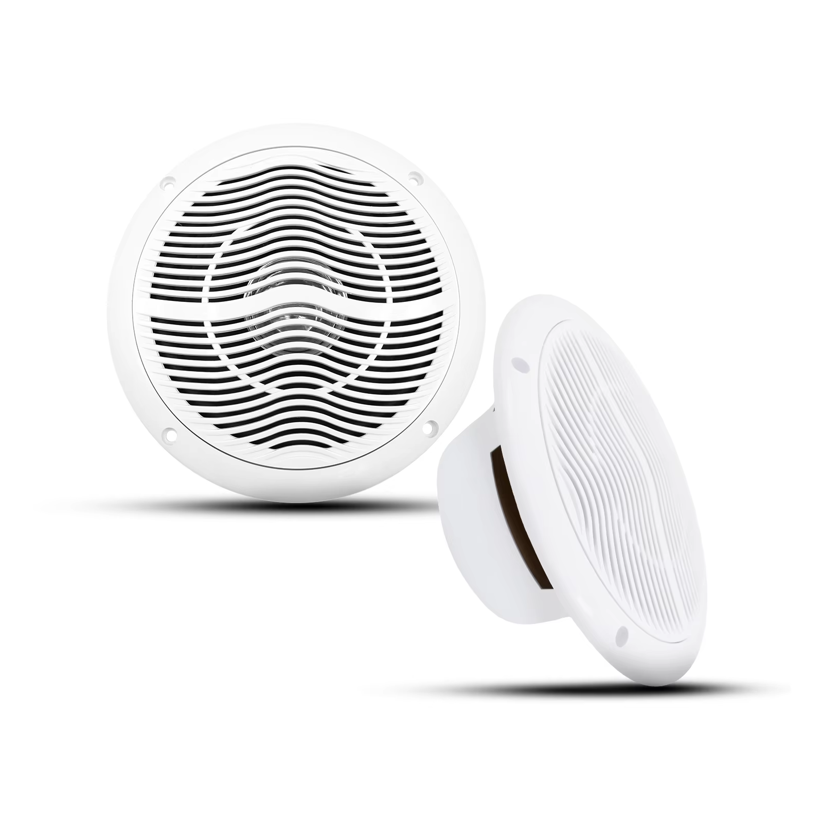 Herdio 6.5" 2-Way 120W Waterproof Marine Speakers Pair