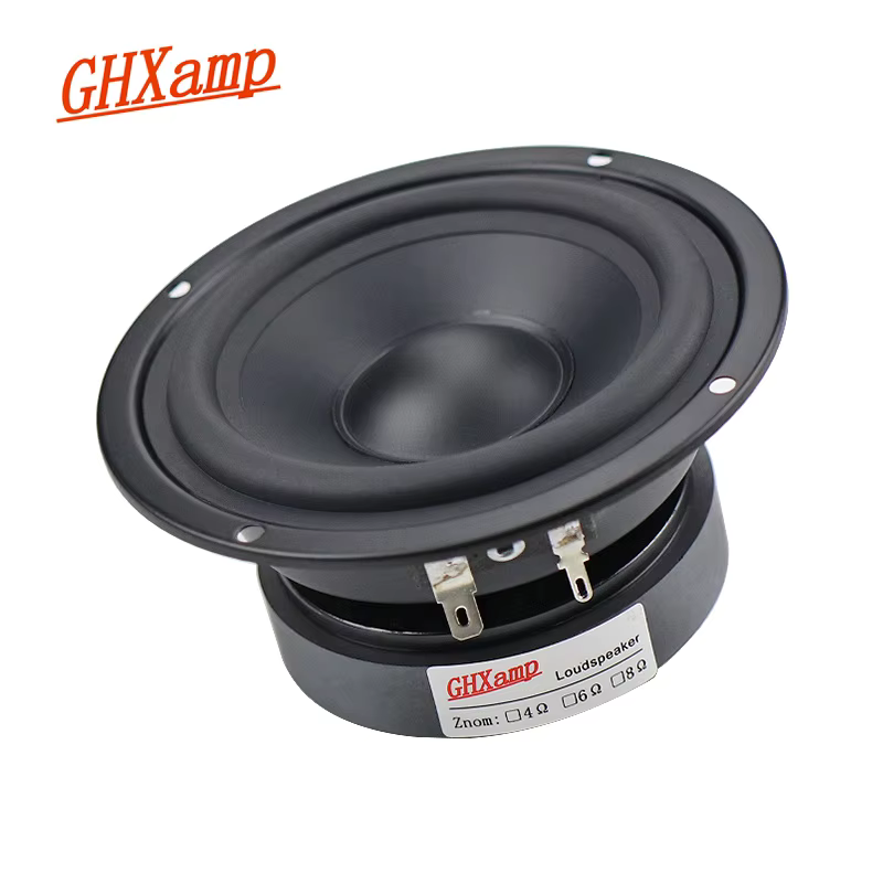 GHXAMP 4 Inch Midrange Speaker 80W 8 Ohm Matte Paper