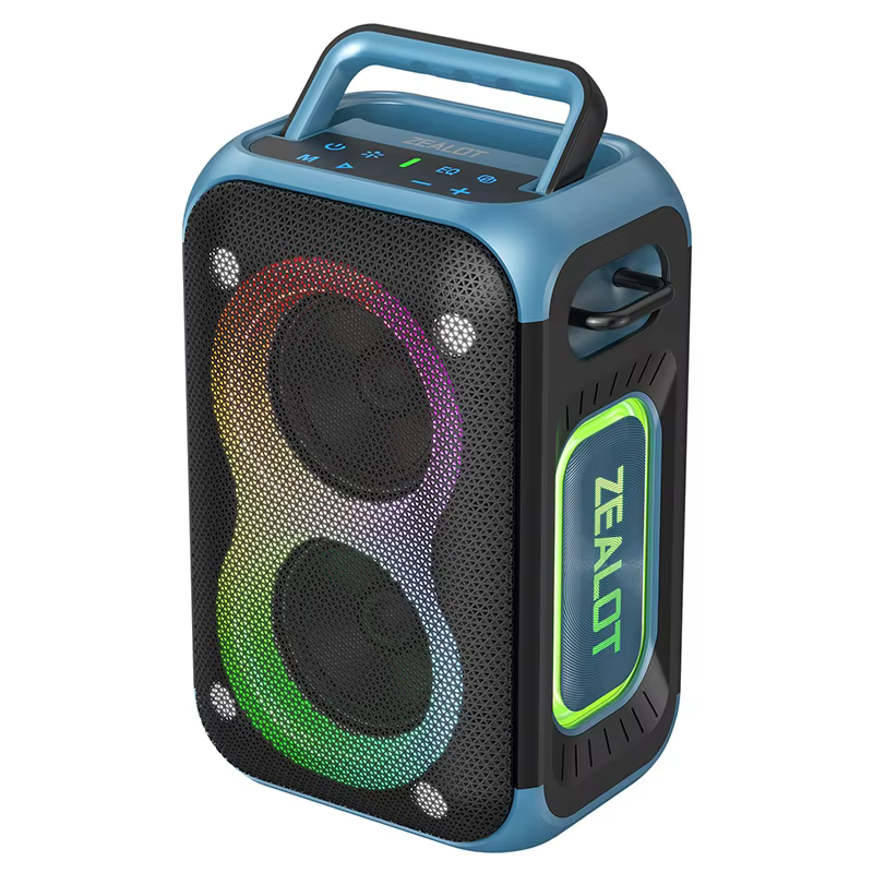 ZEALOT PT02 60W Portable Wireless Party Speaker with RGB Lights