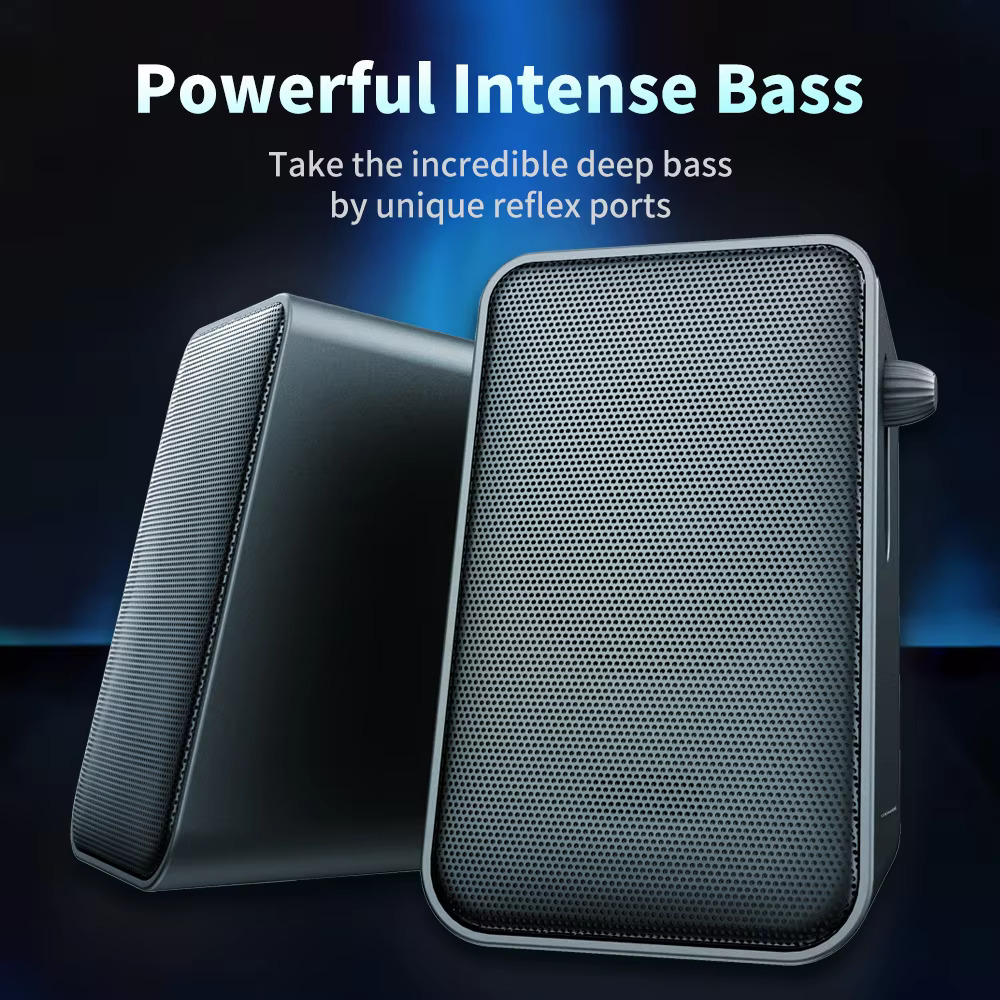 COOMAER 3in USB Powered 10W Heavy Bass Computer Speaker