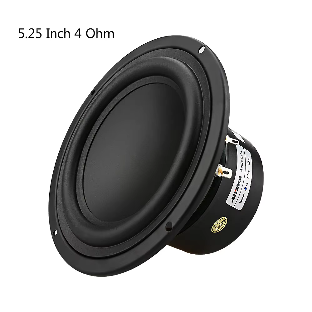 Aiyima 5.25" 40W Subwoofer with Wood Cabinet