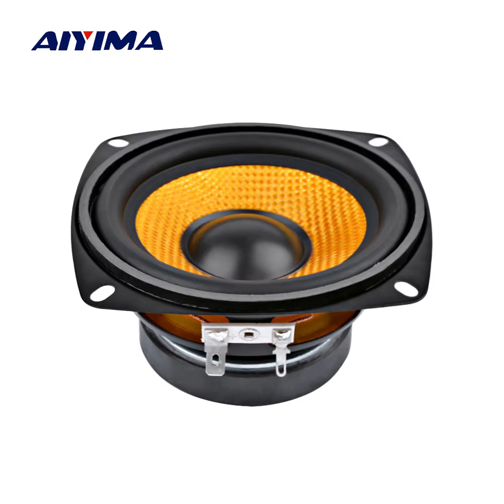 Aiyima 4-Inch 15W 4 Ohm Portable Subwoofer Speaker