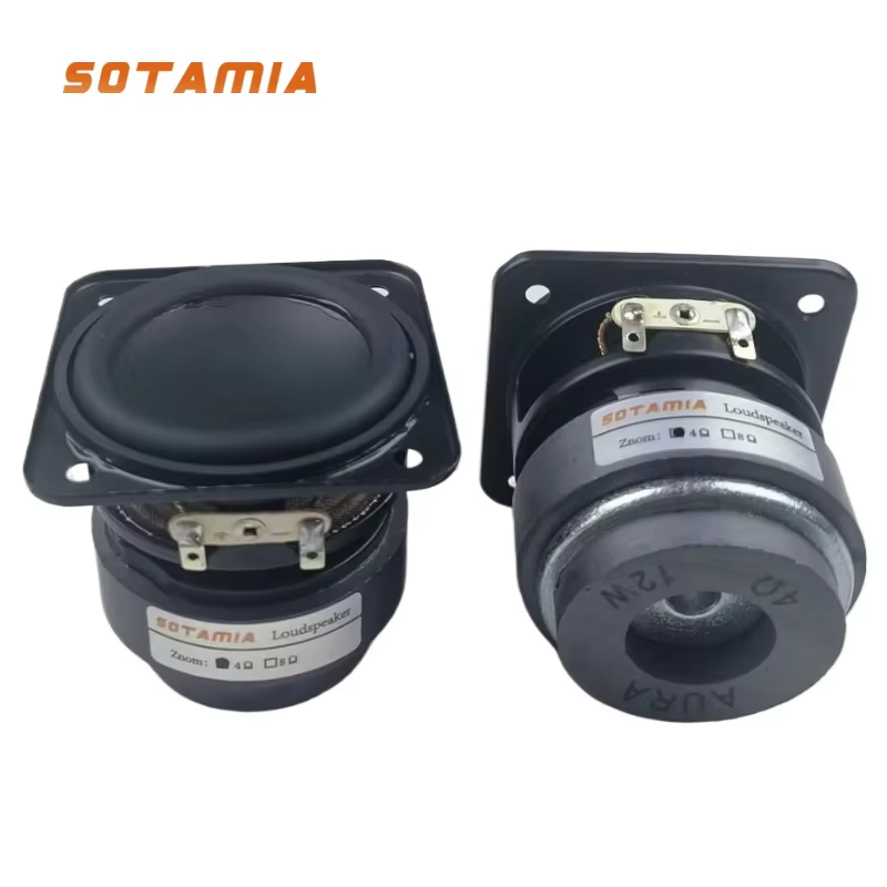 SOTAMIA 2 Inch Mini Full Range 12W 4 Ohm Speakers 2pcs