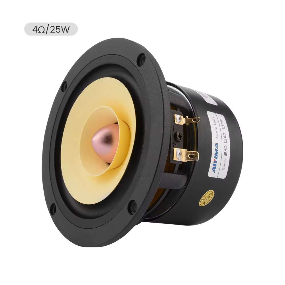 Aiyima 4 inch 25W Full Range HIFI Audio Speaker