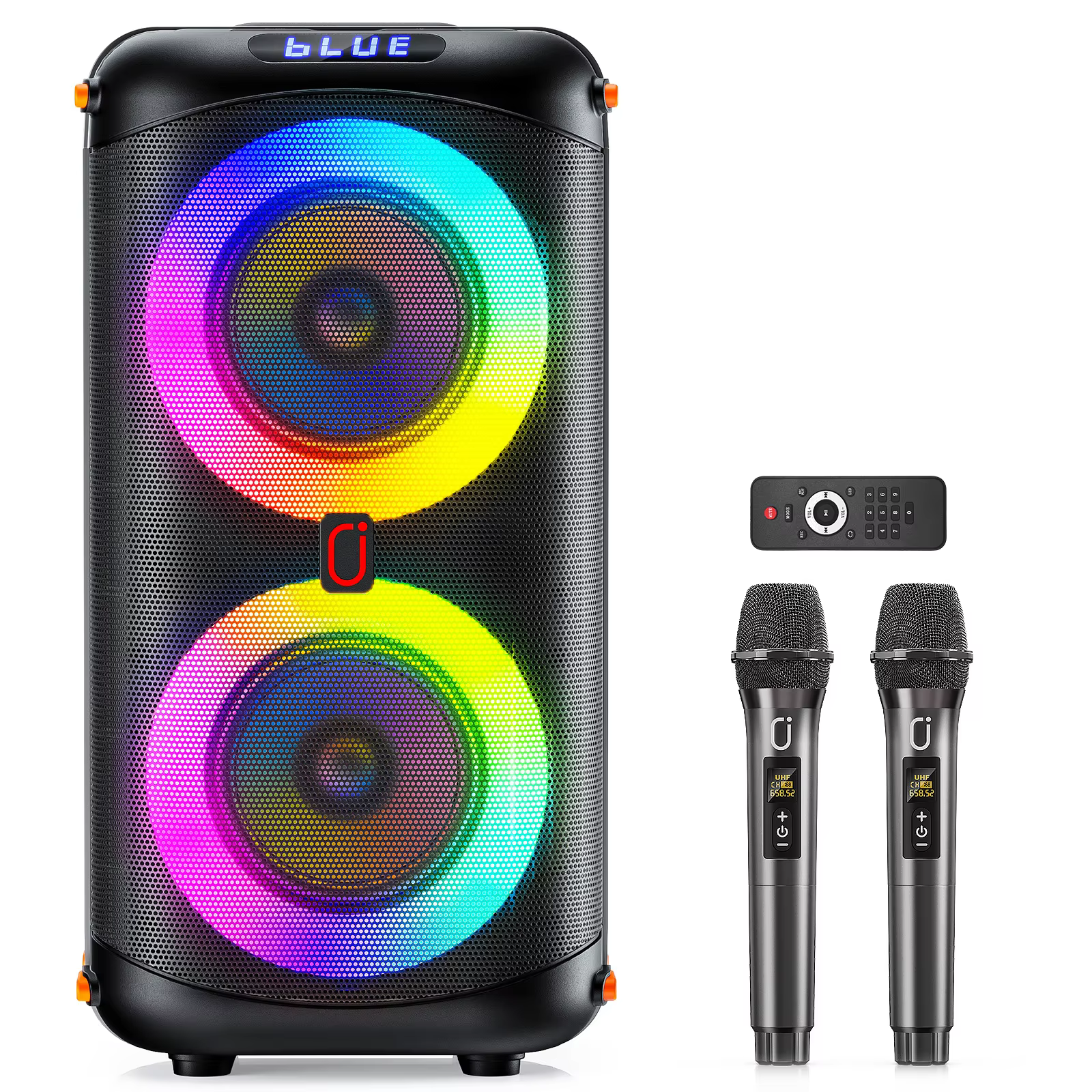 JYX T27 Wireless Bluetooth Karaoke Speaker with LED Lights