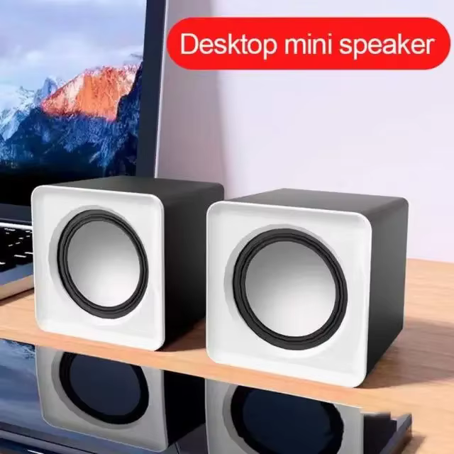 AyeBeau Compact USB Computer Speakers 3.5mm Audio