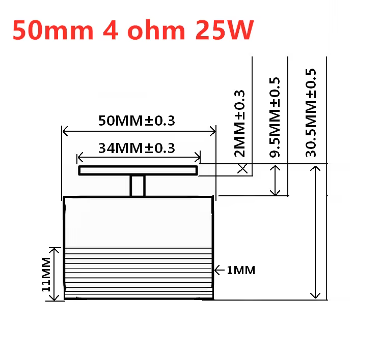 Aiyima 50MM Full Range Neodymium Loudspeaker 25/20W
