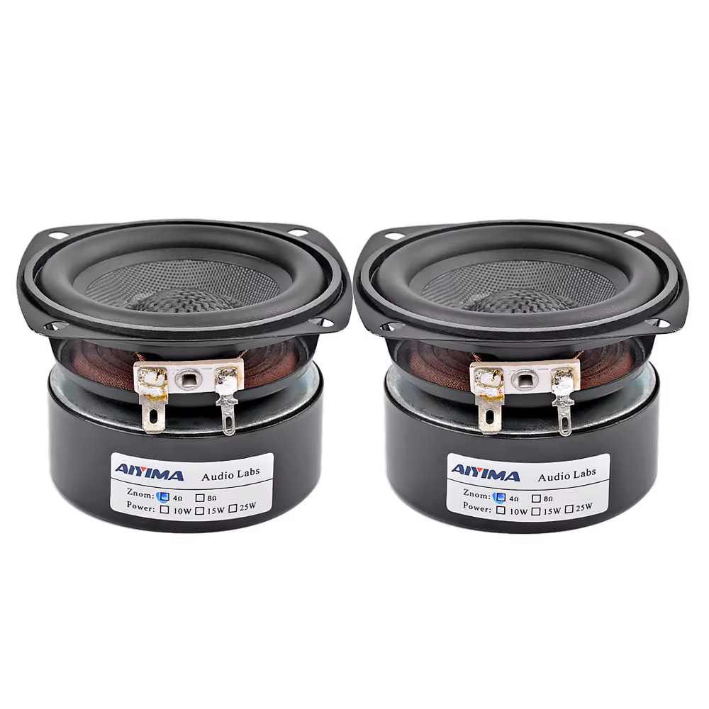 Aiyima 2Pcs 3 Inch Portable 20W Full Range Speakers