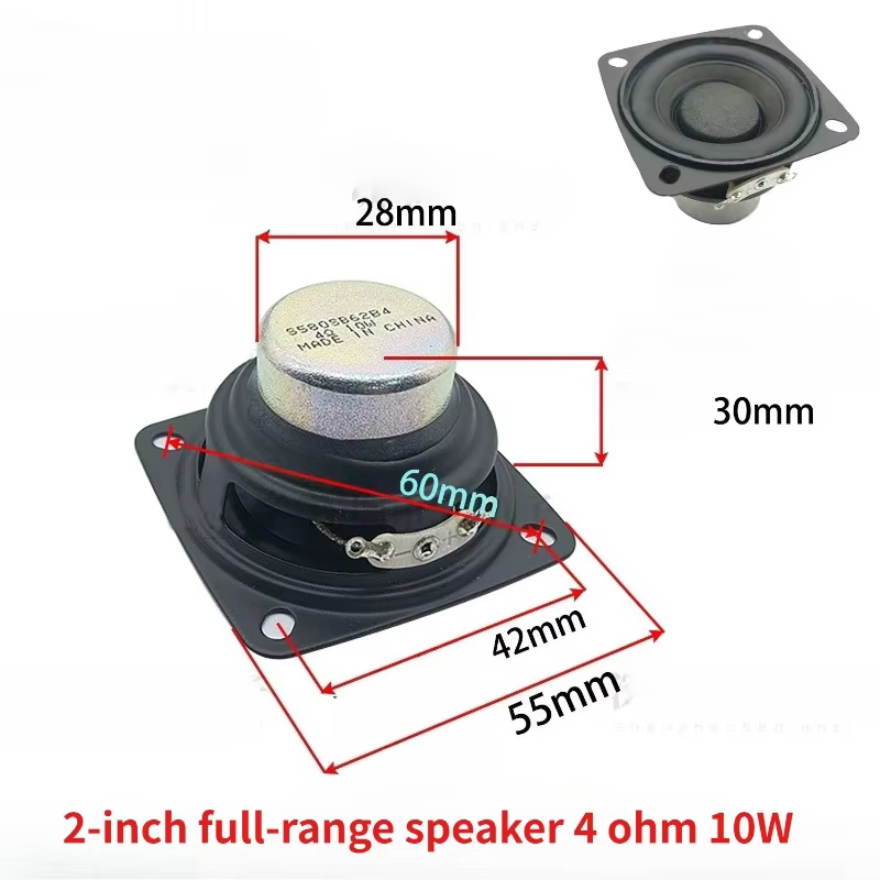 SOTAMIA 2 Inch Full-Range HiFi Speakers 4 & 8 Ohm 20W Pair