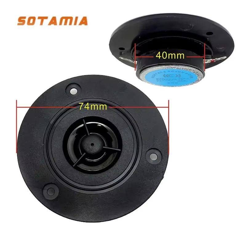SOTAMIA 3-Inch 8 Ohm 10W Tweeter Speakers Pair