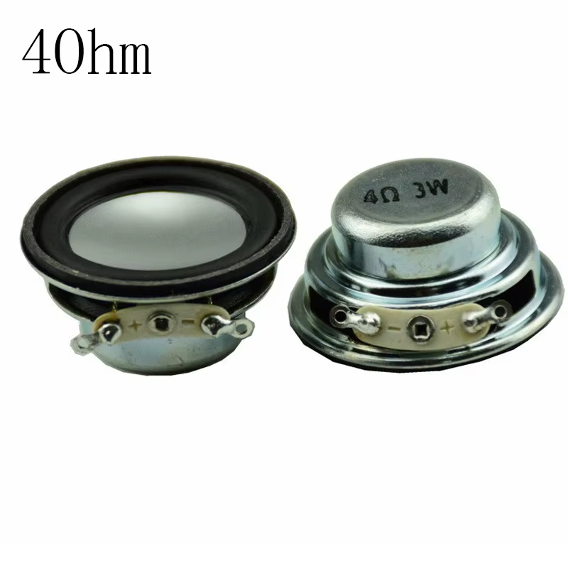 2pcs 36mm Mini Portable Audio Speakers 4-8Ω 3W Full Range