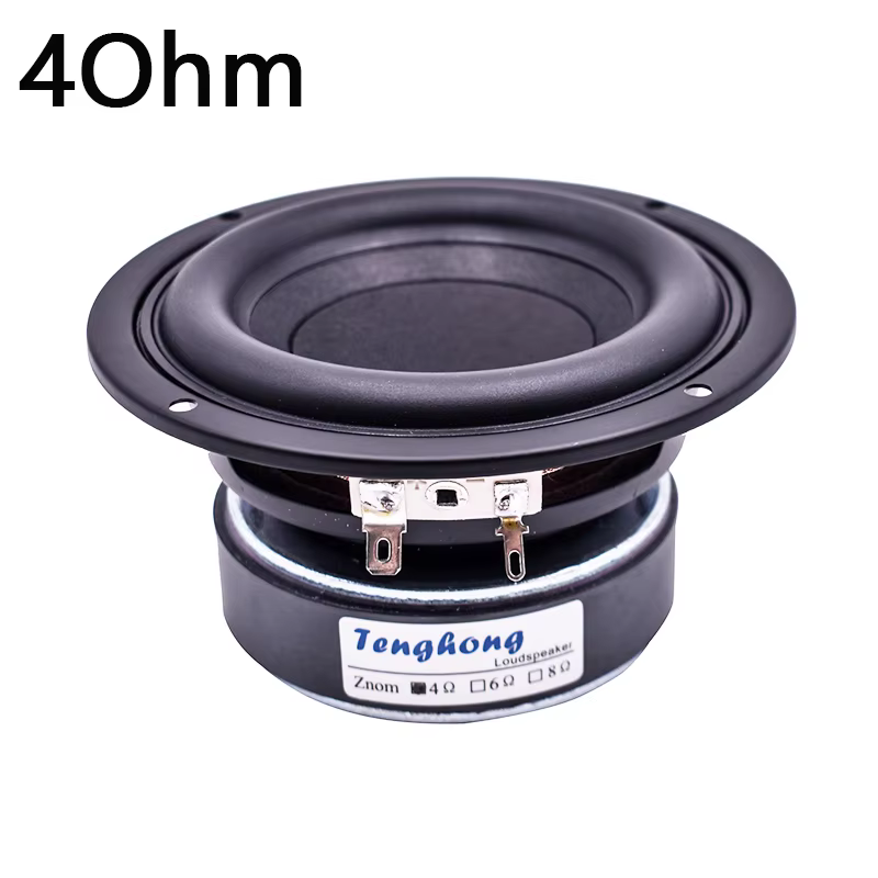 Tenghong 4 Inch 40W 4/8 Ohm Subwoofer Speaker
