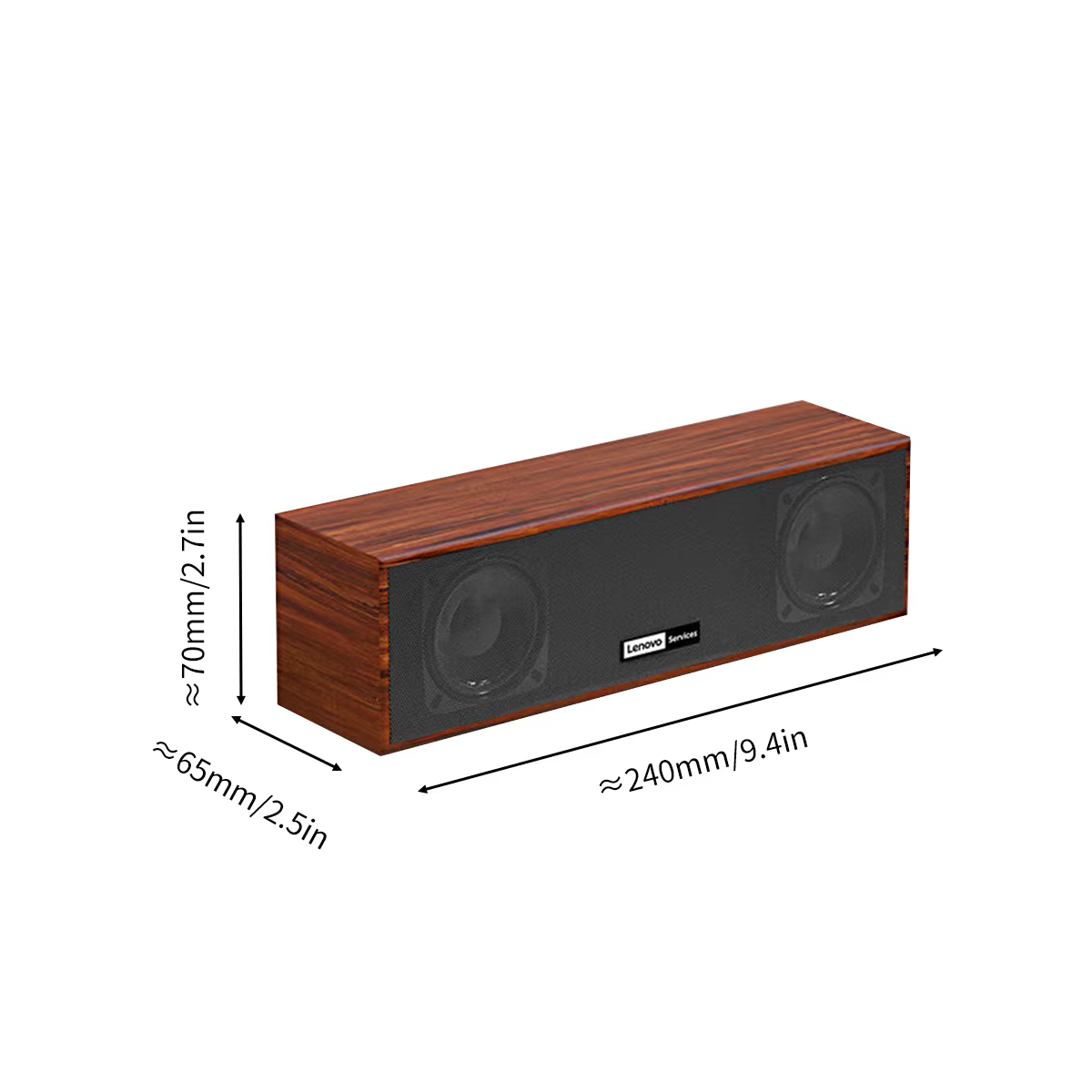 Lenovo C01 Wooden USB Multimedia Computer Speaker
