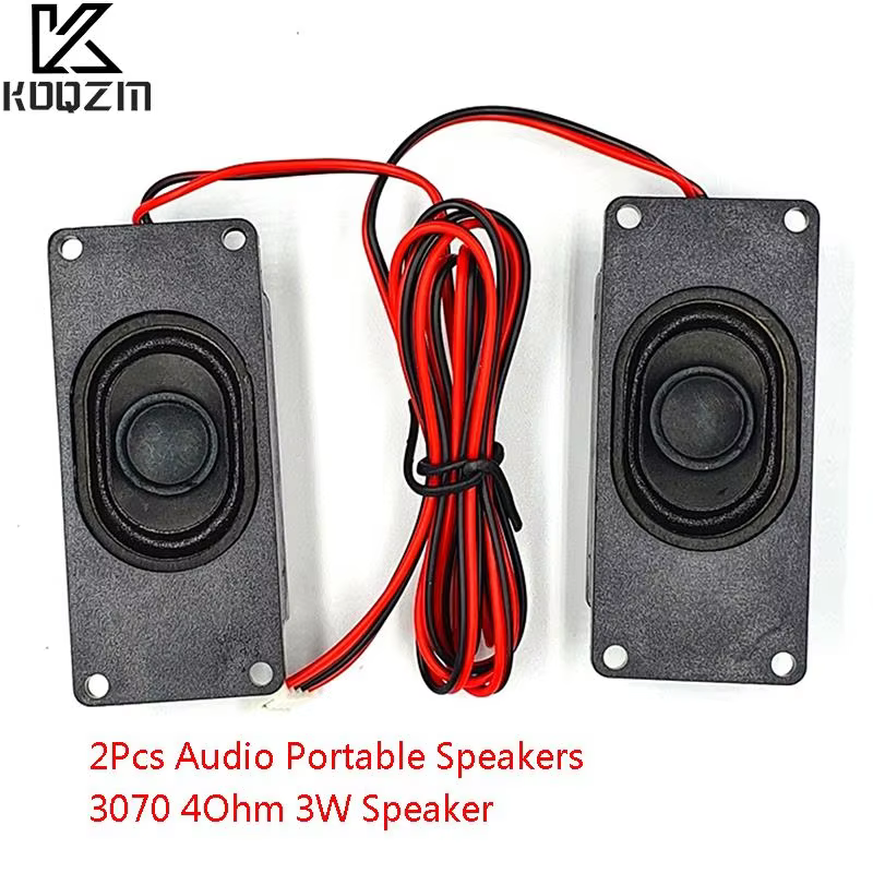 1Pair Portable Computer TV Speakers 4Ohm 3W Black