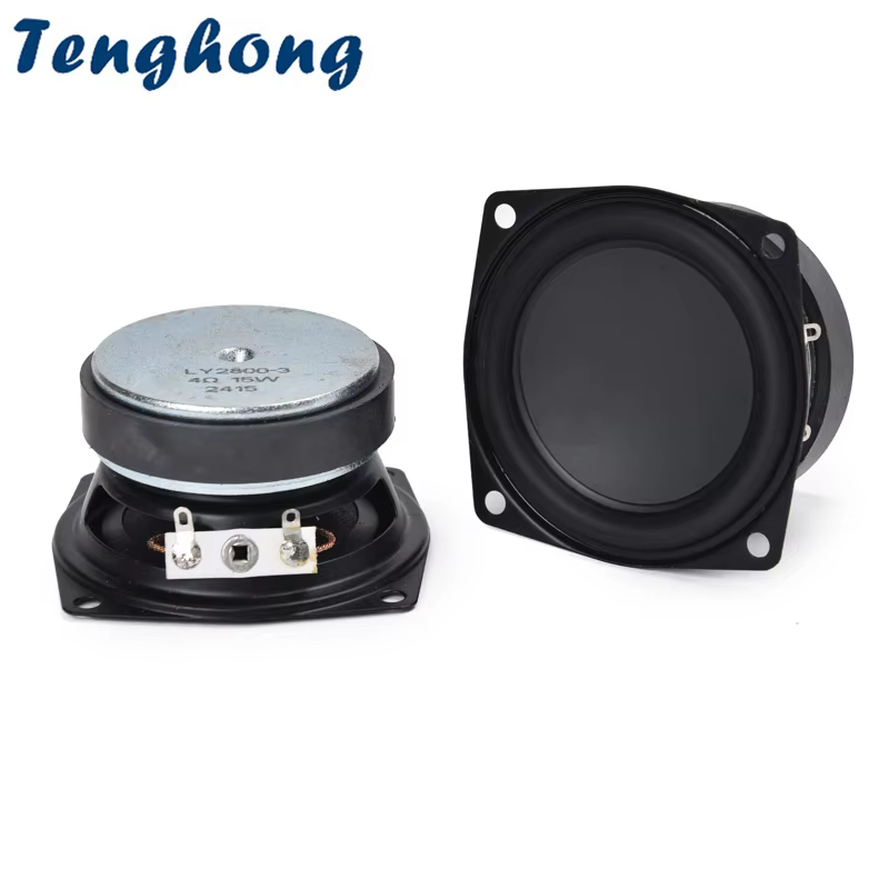 2.5 Inch 4 Ohm 15W Waterproof Full Range Speakers Set