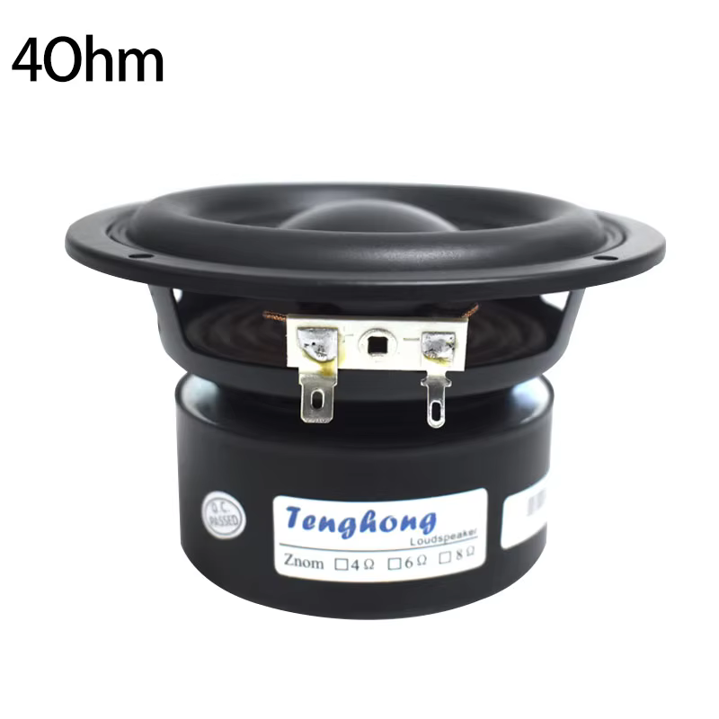 Tenghong 4 Inch 40W Subwoofer 4/8 Ohm Bass Speaker