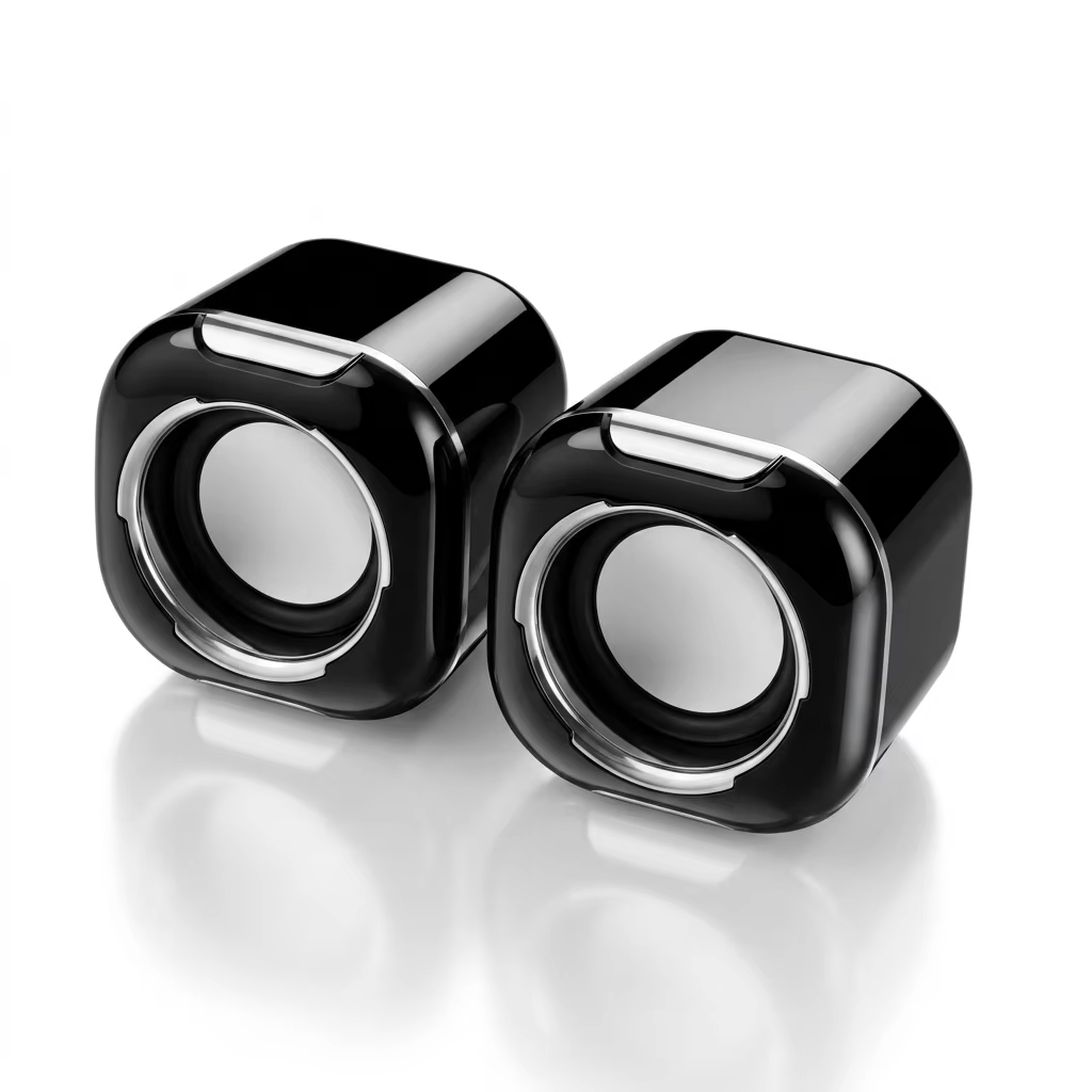 Wired Desktop Mini Speaker with Stereo Subwoofer and USB Power