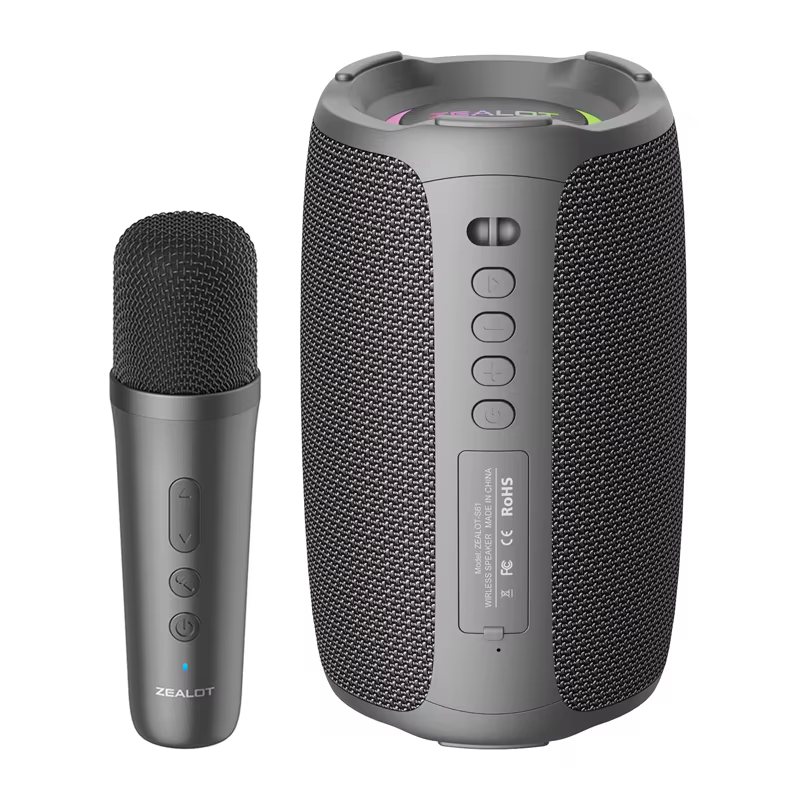 Zealot-S61 Portable Karaoke Bluetooth Speaker with Mics