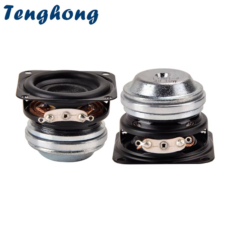Tenghong 1.5in 40mm Full Range Bass Speakers 4Ω 10W Set