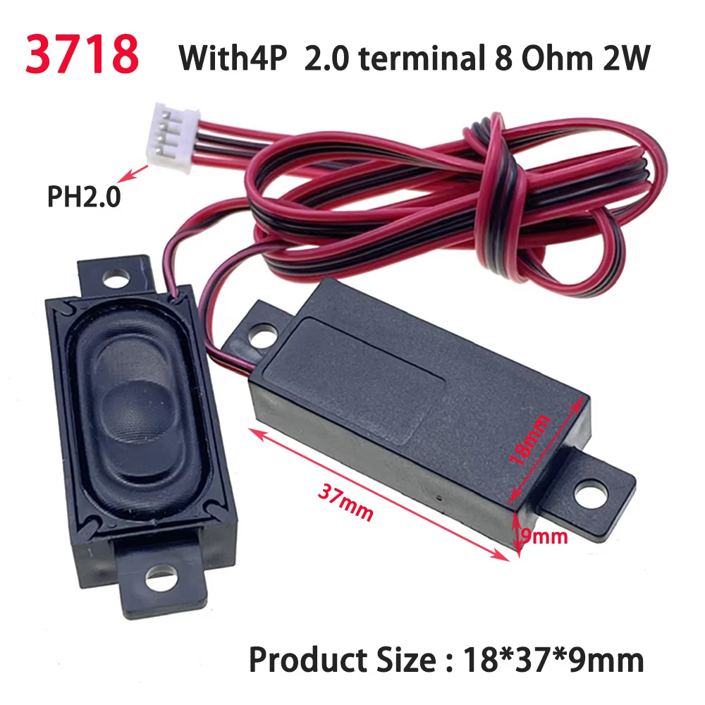 Pair of 8 Ohm 3W Computer LCD Monitor Speakers