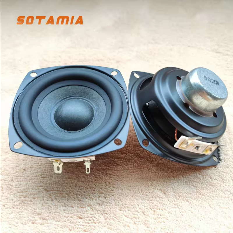 SOTAMIA 3-Inch 8Ω 20W Full Range Home Speakers 2PCS