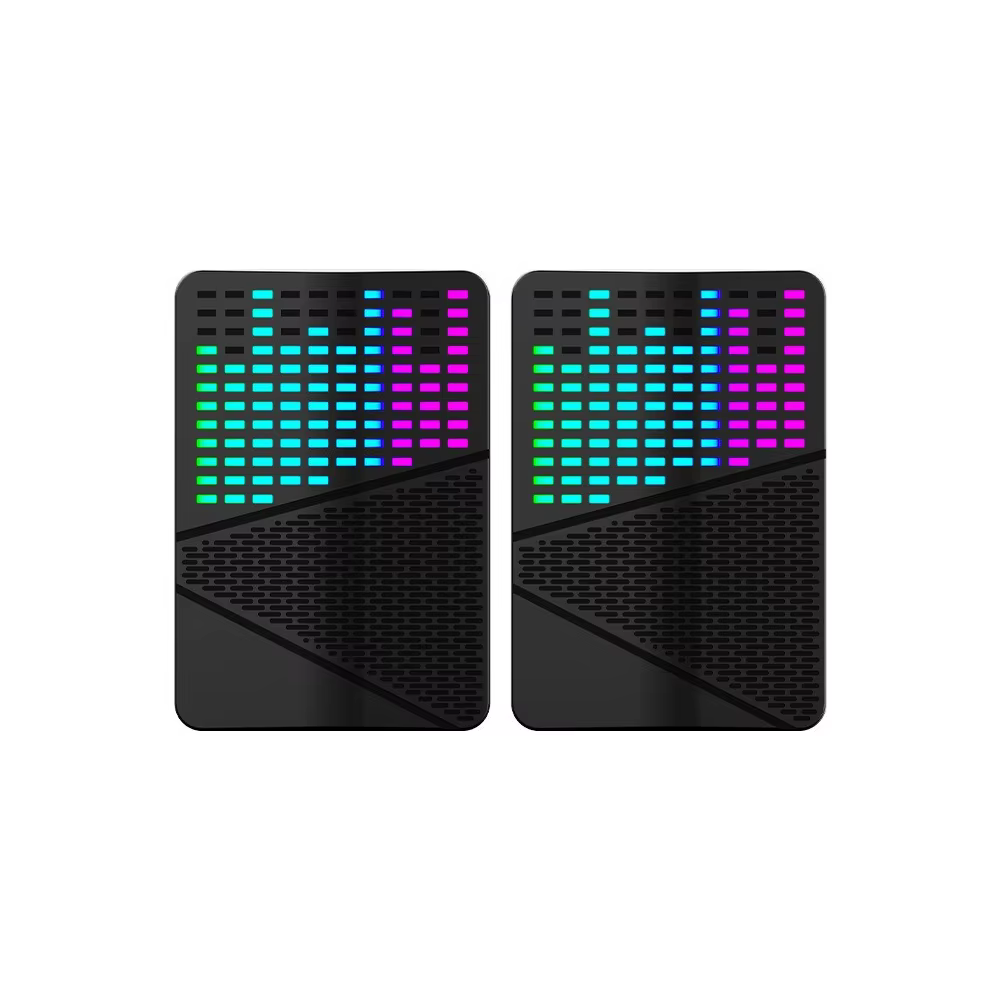 RGB Gaming Desktop Speakers with 52mm Dual Drivers