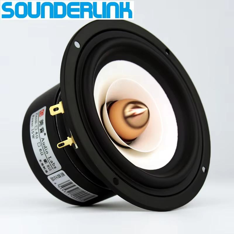 Sounderlink 4" Full Range Monitor Speaker Pair 4 Ohm