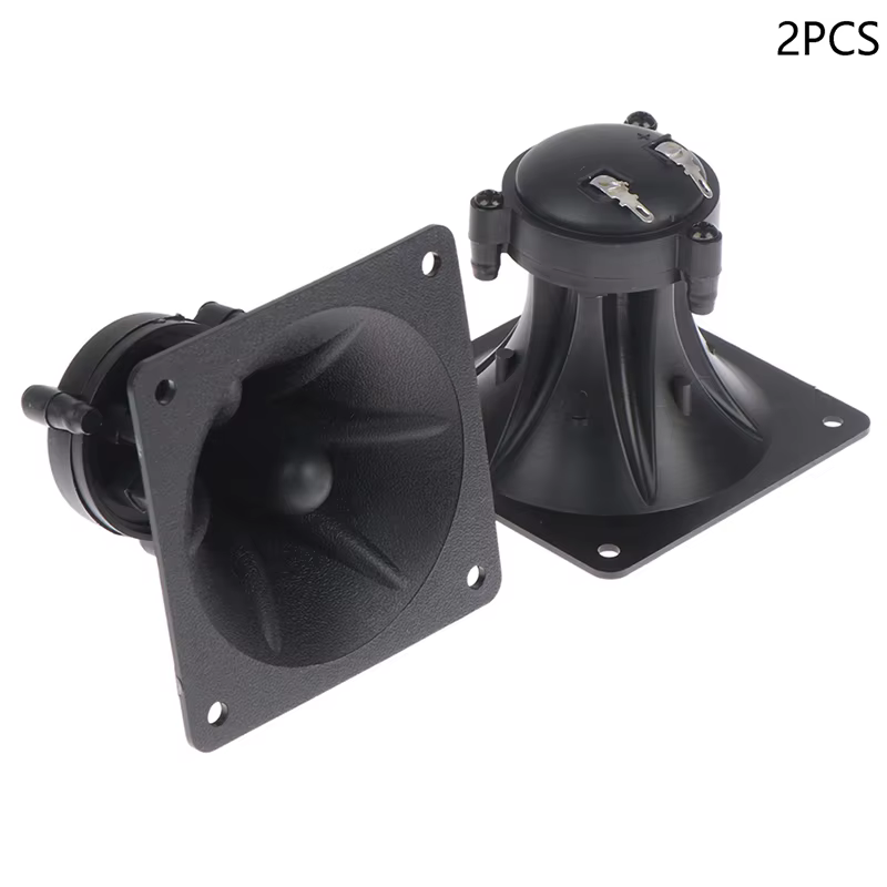 2PCS 85mm Piezoelectric Tweeter Loudspeaker Square Treble Speakers