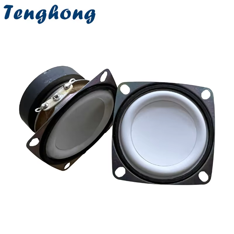 2 Inch White PU Edge Full Range Speaker 4 Ohm 3W Set