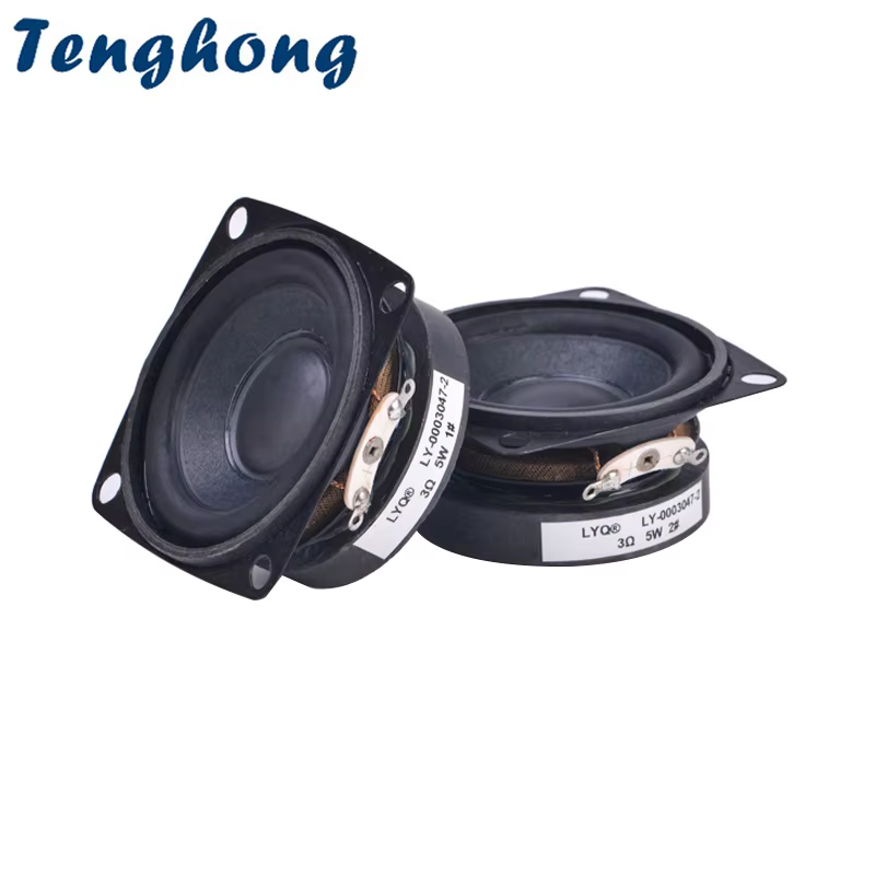 Tenghong 2 Inch 3 Ohm 5W Full-Range Speaker Pair