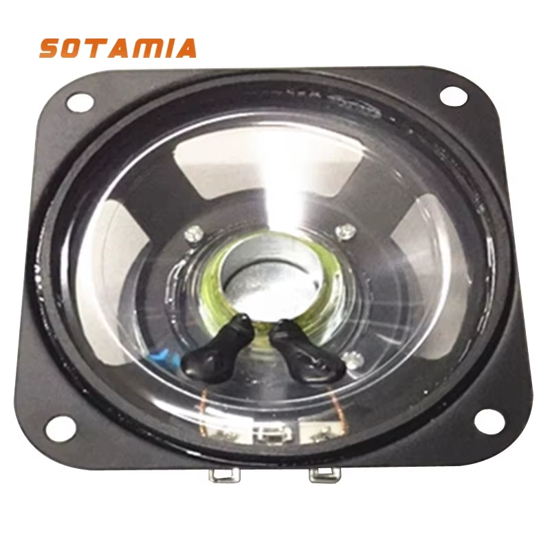 SOTAMIA 3.5-inch 8 Ohm 10W Transparent Waterproof Speakers Pair