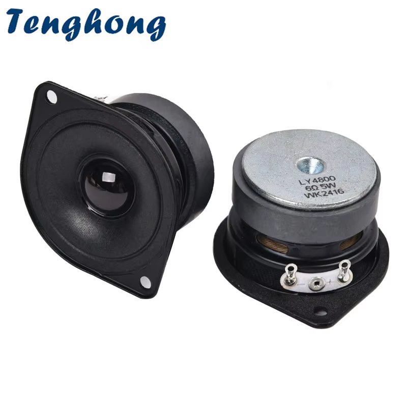 Tenghong 43.5MM Midrange Tweeter Speaker Unit 6Ω 5W 2pcs
