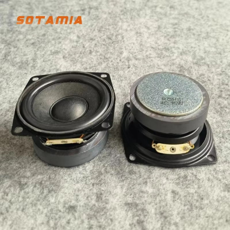 SOTAMIA 2.5 Inch 4 Ohm 15W Low Frequency Subwoofer Pair