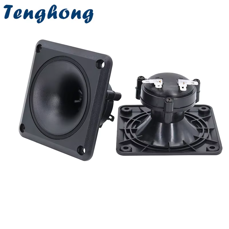 2pcs 3.5 Inch Piezo Horn Tweeter 88x88mm ABS Plastic