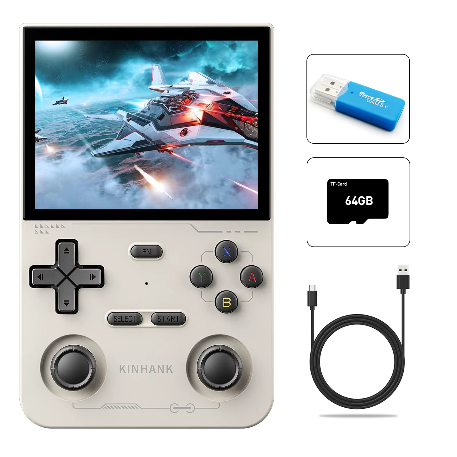 KINHANK K36 Retro Handheld Console with 16000+ Games