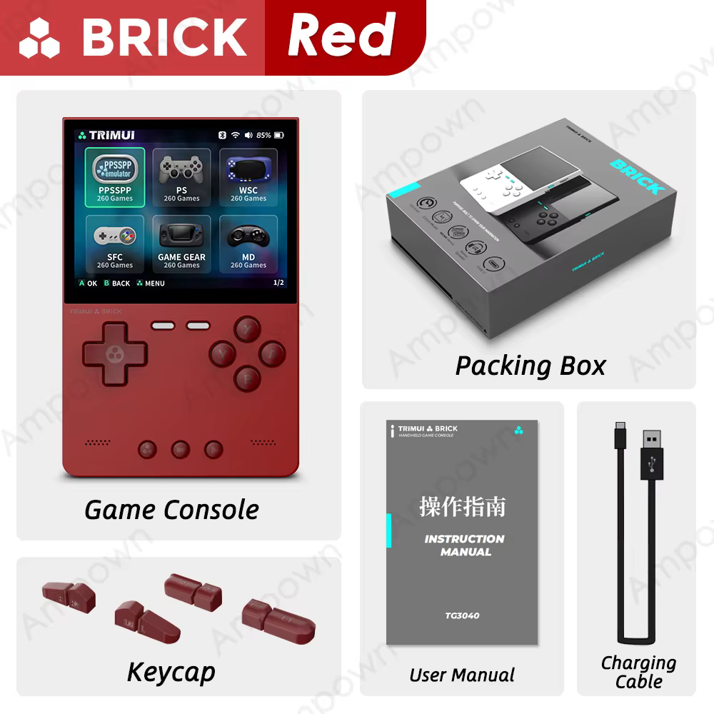 TRIMUI BRICK Handheld Game Console 3.2'' IPS Linux OS