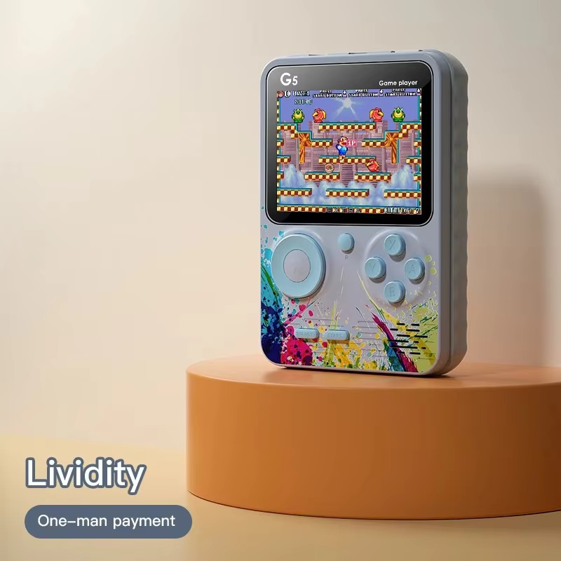 HTMCK Portable Retro 8-Bit Handheld Game Console