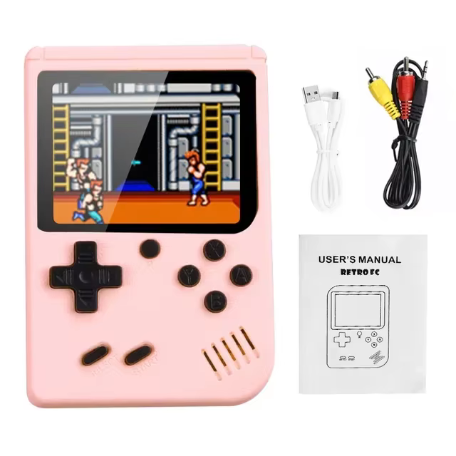 Retro 8-Bit Handheld Console with 500+ Classic Games