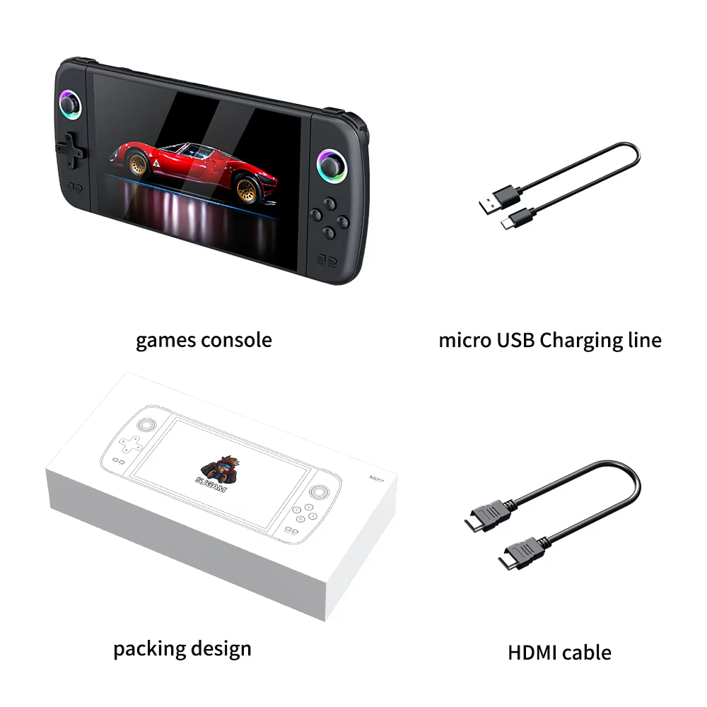 7 Inch M27 Portable Retro Handheld Game Console Linux OS
