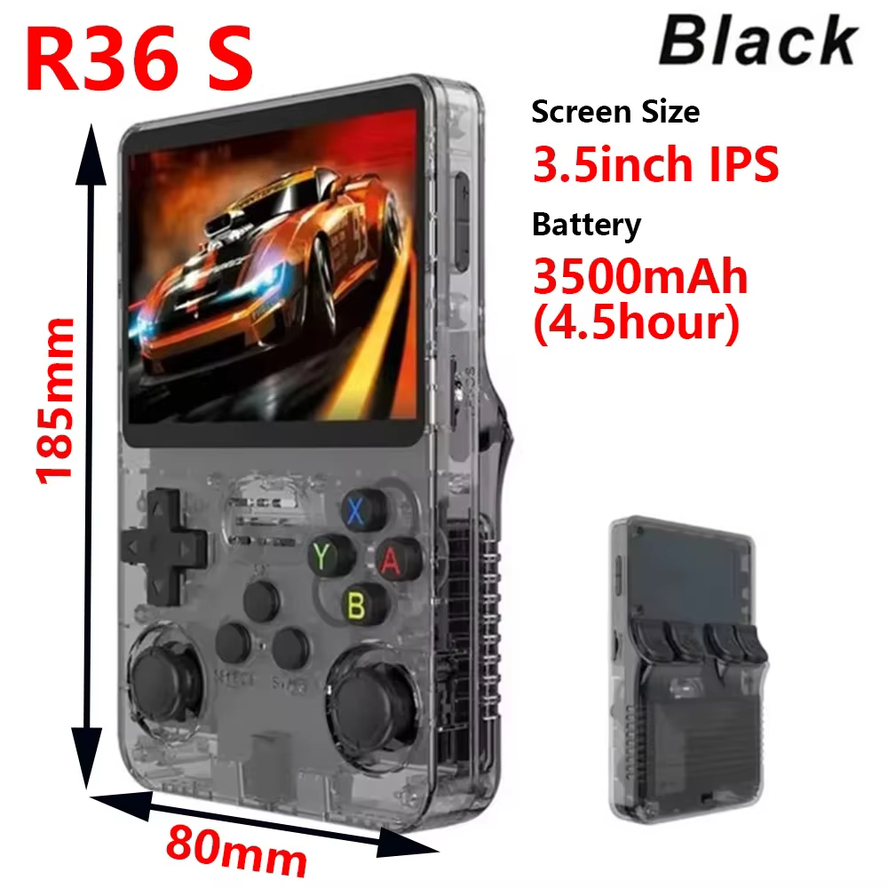R36 Max Portable Retro Handheld Game Console 4-Inch