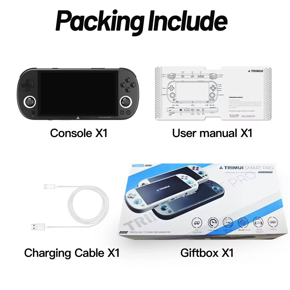 Trimui Smart Pro 4.96'' IPS Handheld Retro Game Console