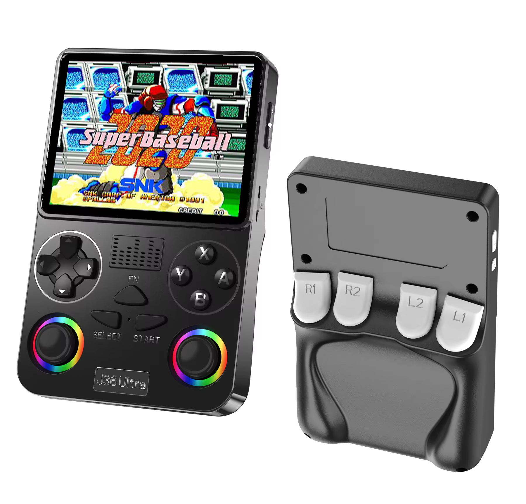 J36 Ultra Handheld Game Console 20000+ Games RGB Joystick